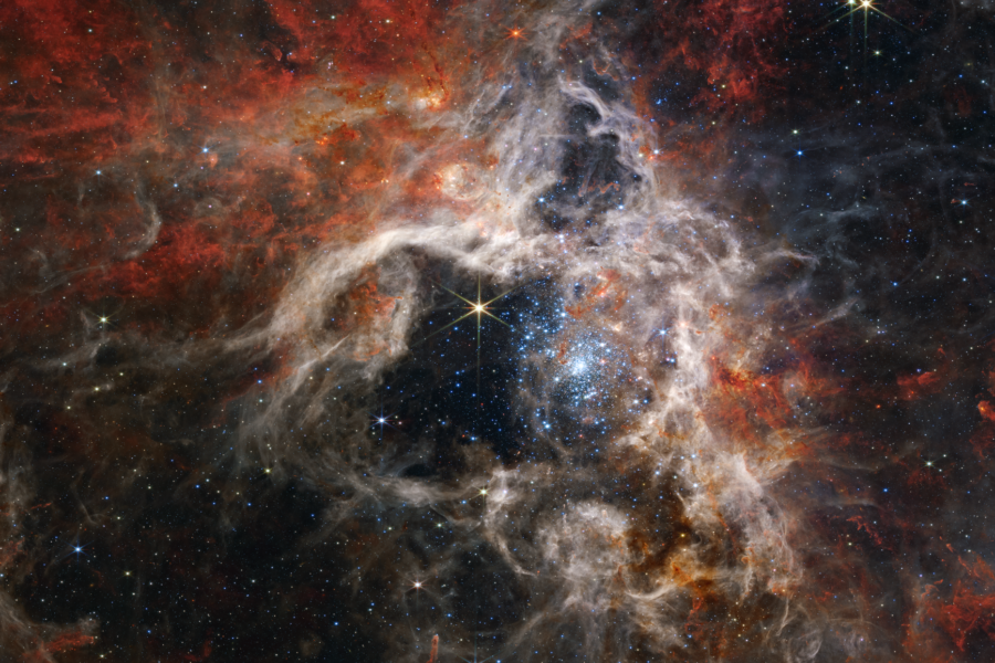 A cosmic Tarantula captured by NASA imaging.